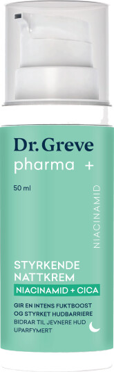 Dr. Greve Pharma Niacinamid Nattkrem 50 ml for Tørr og Sensitiv Hud Dr. Greve Pharma Niacinamid Nattkrem 50 ml for Tørr og Sensitiv Hud