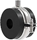 Isoglobal Rørbærer Rf 160X32 - Inklusiv Galvaniseret Hd Bøjle M12/M16/1/2"". Til Køl.