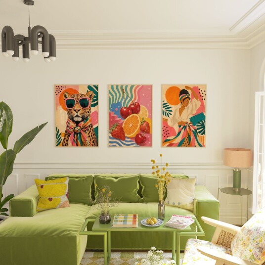 Plakat    Tropisk Pop – Sett med 3