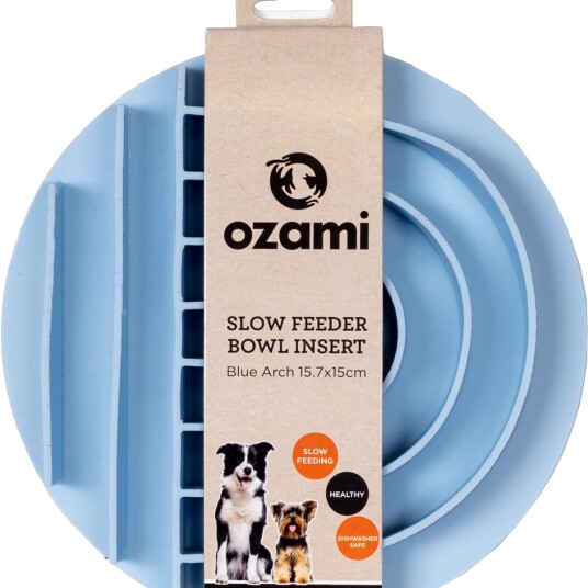 Ozami Slow Feeder Bowl Blue Arch Ozami Slow Feeder Bowl Blue Arch