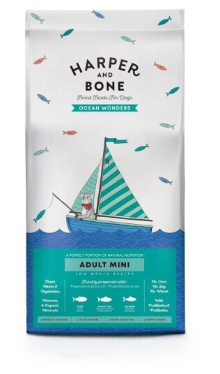 Harper And Bone Dog Adult Mini Ocean Wonders Tørrfôr (10 kg) Harper And Bone Dog Adult Mini Ocean Wonders Tørrfôr (10 kg)