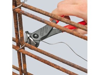 Knipex 68 01 180, Endekuttende Tang, 4 Mm, Stål, Plastikk, Rød, 18 Cm