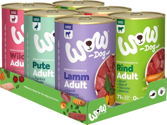 Wow Våtfôr Adult Mixpakke 5 Sorter 24 X 400 G Wow Våtfôr Adult Mixpakke 5 Sorter 24 X 400 G