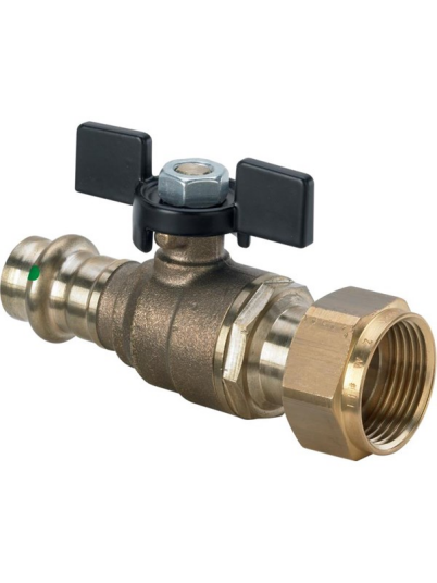 Viega Easytop 18 mm Kugleventil i Bronse for Hydraulikk og Tilbehør