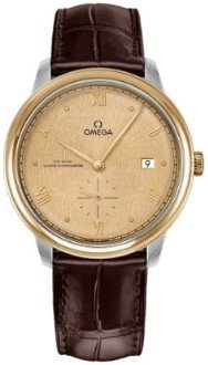 Omega Herreklokke 434.23.41.20.08.001 De Ville Prestige Gull/Lær