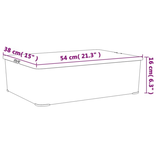 Putekasser plast 3 stk 25 L stablebar 8720845431808