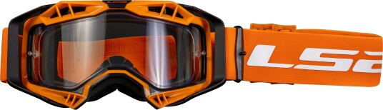 LS2 Aura Crossbriller Hi Vis Oransje Ramme/ Klart Glass LS2 Aura Crossbriller Hi Vis Oransje Ramme/ Klart Glass