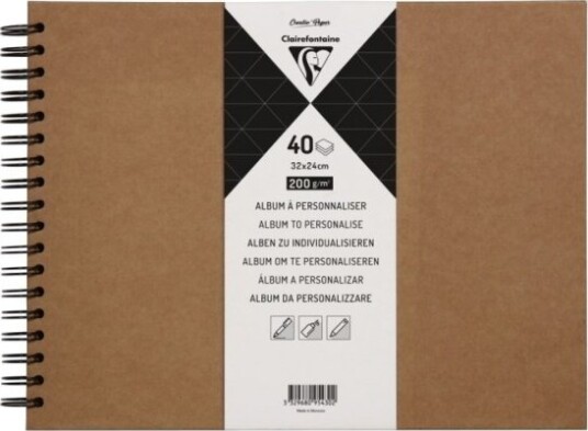 Clairefontaine 95430C Monokromatisk Brun 40 Ark 200 G/M² Innbundet Hardcover Universell