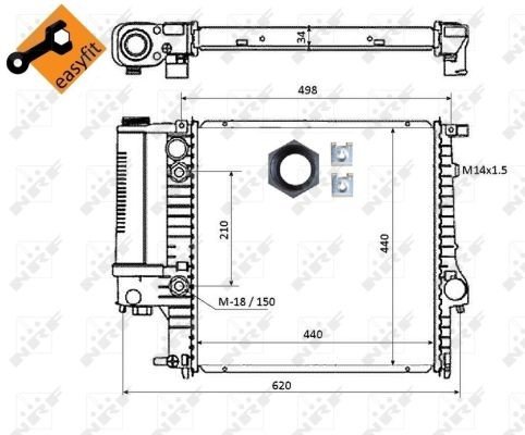 Radiator NRF 50565