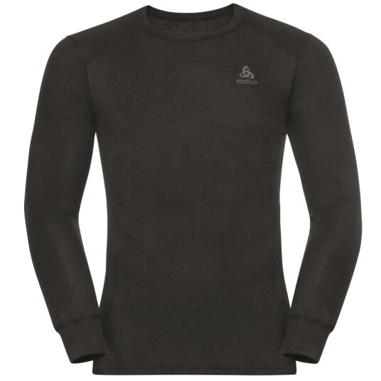 Odlo Men's Active Warm ECO Baselayer Shirt Steel Grey Melange S