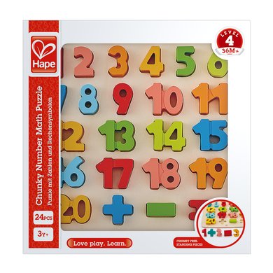 Hape puzzle med tall og aritmetiske symboler Hape puzzle med tall og aritmetiske symboler