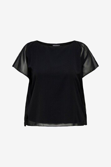 Only Carmakoma Topp carCoko SS O neck Svart