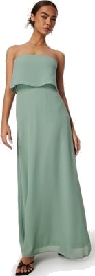 VILA Milina Strap Maxi Dress Green Milieu 42