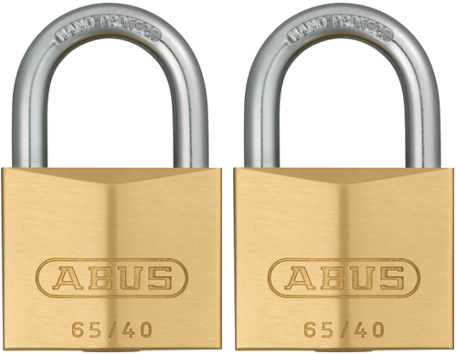 Abus 65/40 Twins Messinglås