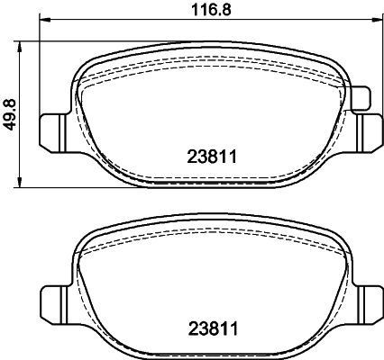 Bremseklosser HELLA 8DB 355 043 931