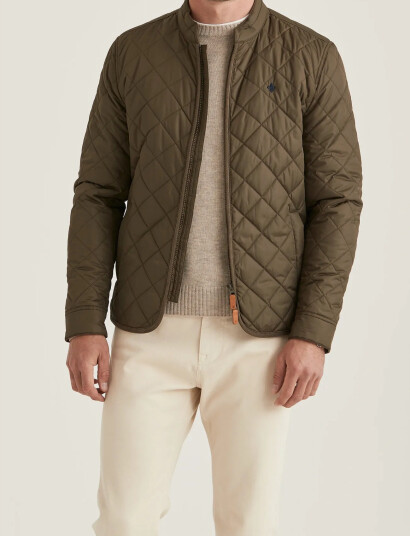 Morris Teddy Quilted Jacket Khaki green S Morris Teddy Quilted Jacket Khaki green S