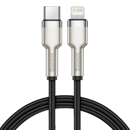Baseus USB-C - Lightning 25cm 20W - sort