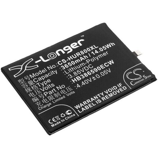 Huawei JSN-L22 batteri (3650 mAh 3.85 V, Sort)