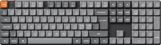 Keychron K5 MAX Low-Profile Trådløst Gaming Tastatur med Gateron Red Svart RGB