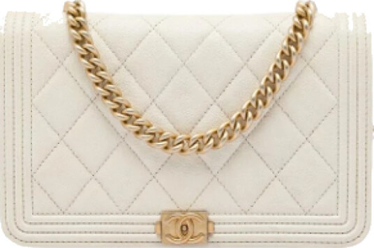 Chanel Vintage Dame Hvit Chanel Vintage Dame Hvit