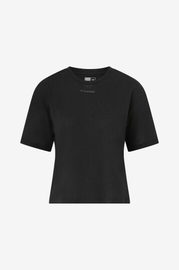 Hummel T skjorte hmlMT Vanja Boxy Short T shirt Svart Hummel T skjorte hmlMT Vanja Boxy Short T shirt Svart