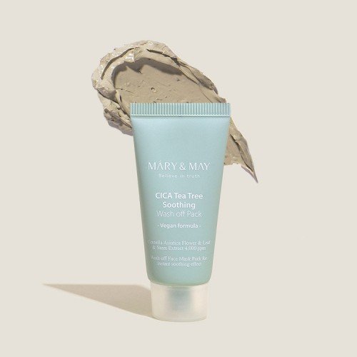 Mary & May CICA TeaTree Soothing Wash off Pack 30g Mary & May CICA TeaTree Soothing Wash off Pack 30g