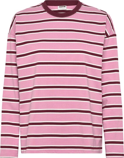 NOISY MAY Nmember L/S Stripe Sweat Noos   Purple   XL