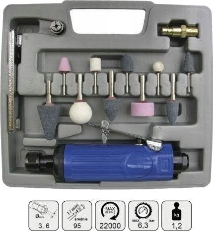 Adler Pneumatisk Rettsliper Prosta+Akc AD012Z