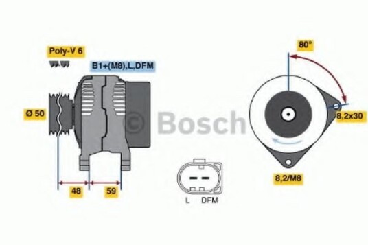 Dynamo BOSCH 0 986 045 310 Dynamo BOSCH 0 986 045 310