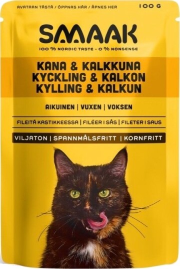 Smaak Cat Adult Kylling Og Kalkun Våtfôr 100 G Smaak Cat Adult Kylling Og Kalkun Våtfôr 100 G