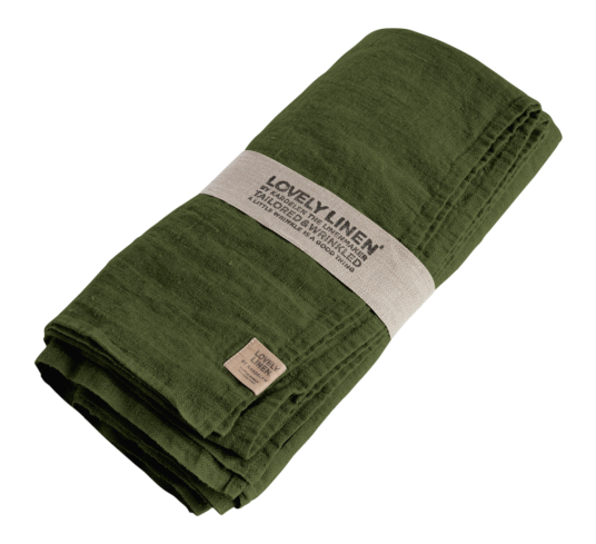 Lovely Linen linduk 145x300 cm Jeep Green