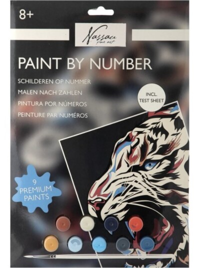 Nassau Fine Art Paint by number malesett Tiger Nassau Fine Art Paint by number malesett Tiger