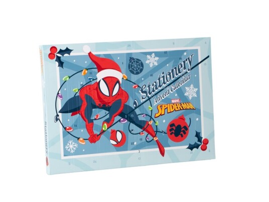 Spiderman julekalender med skrivesaker