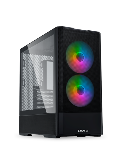 Lian Li Lancool 207 Midi Tower PC-kabinett med Herdet Glass - Svart Lian Li Lancool 207 Midi Tower PC-kabinett med Herdet Glass - Svart