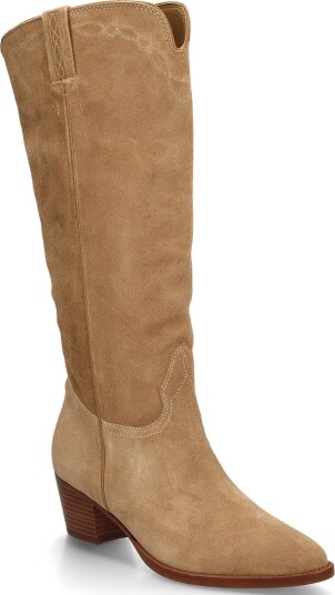 Lauren Ralph Lauren Harpher Suede Tall Boot - CAMEL/CAMEL - 38