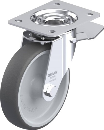 Blickle 852154 Le-Path 160G-St Styrehjul Med Brems Hjuldiameter 160 Mm Bæreevne Maks. 300 Kg 1 Stk