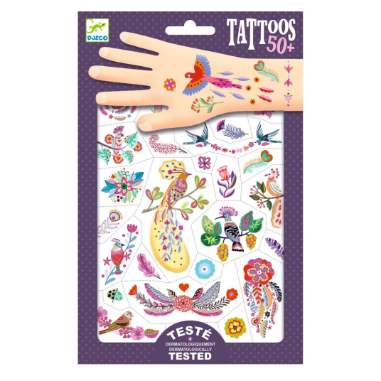 Djeco Tatoveringer Fugler