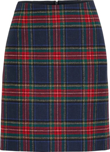 Newhouse Royal Stewart Skirt NAVY 36
