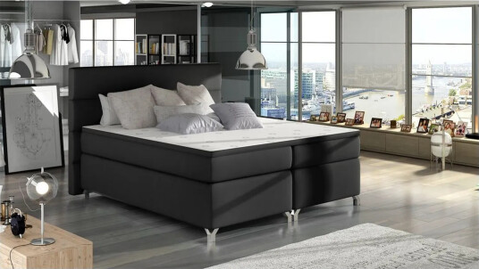 Boxspring Eltap Amadeo Soft 11 Svart 180x200 cm