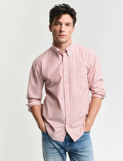 GANT Rel Heritage Poplin Stripe Shirt   Multi/patterned   M