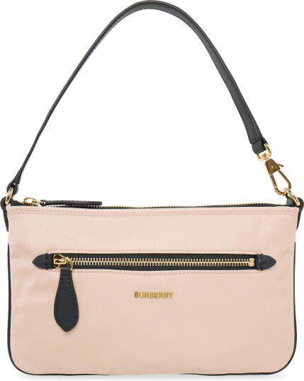 Burberry Mini Nylon Pouch Pink ONE SIZE
