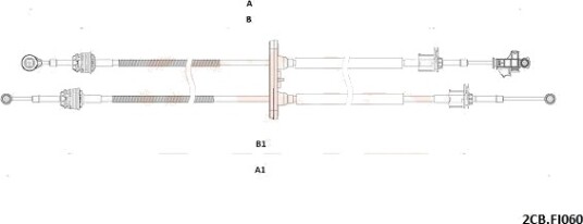 COFLE 92.2CB.FI060 Kabel, girmekanisme