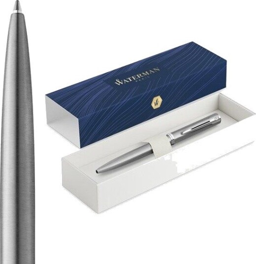 Waterman Impression Stainless Steel P.T. Ballpen M Blue ink