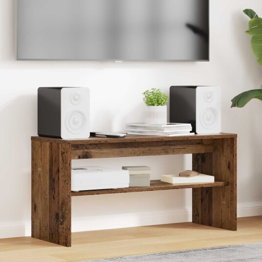 TV skap Gammelt tre 80 x 30 x 40 cm Konstruert tre TV skap Gammelt tre 80 x 30 x 40 cm Konstruert tre