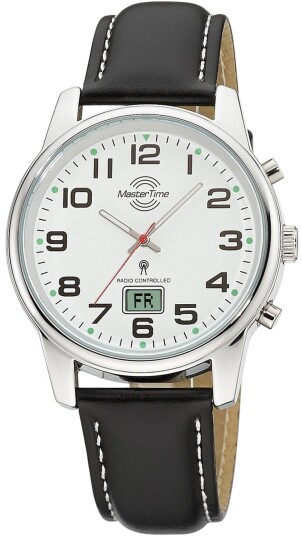 Master Time Herreklokke MTGA 10814 12L Classic Hvit/Lær Ø41 mm