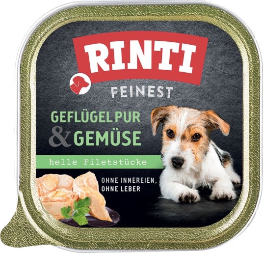 Rinti Våtfôr Finest Fjærkre & Grønnsaker 11 X 150 G Rinti Våtfôr Finest Fjærkre & Grønnsaker 11 X 150 G