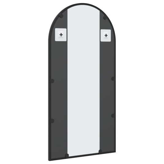 vidaXL Veggspeil svart 40x80 cm buet jern vidaXL Veggspeil svart 40x80 cm buet jern