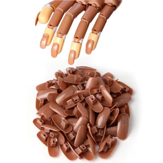 100pcs nail tips to Nail training hand Exercise hand 100pcs nail tips to Nail training hand Exercise hand