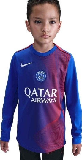 Paris Saint Germain Treningsskjorte Dri FIT Academy Pro Warm Pre Match 3.   Hyper Royal/Rød/Hvit Barn   Nike størrelse XL: 158 170 cm