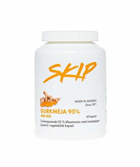 SKIP Gurkemeie Curcumin med svartpepper 60 Tabl. SKIP Gurkemeie Curcumin med svartpepper 60 Tabl.